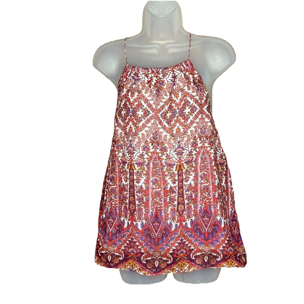 Banana Republic Halter Top Women S Red Boho Festival Y2K Cottagecore Fairy Artsy